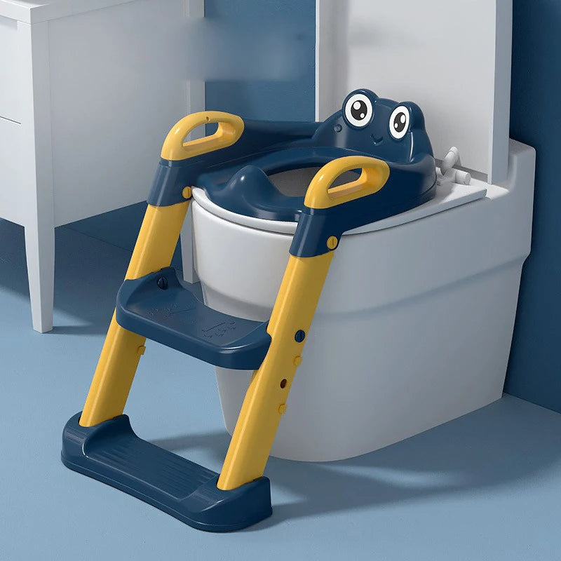 Children's Toilet Seat Ladder - Foldable Stair-Type Design